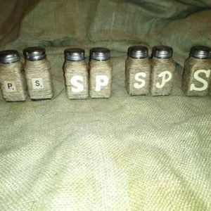 Salt and pepper shakers.